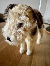 Steiff Airedale Terrier Tier Terry 28 Vintage Ca. 30 CM Leider Ohne knopf