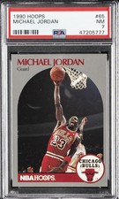 1990 HOOPS #65 MICHAEL JORDAN PSA 7
