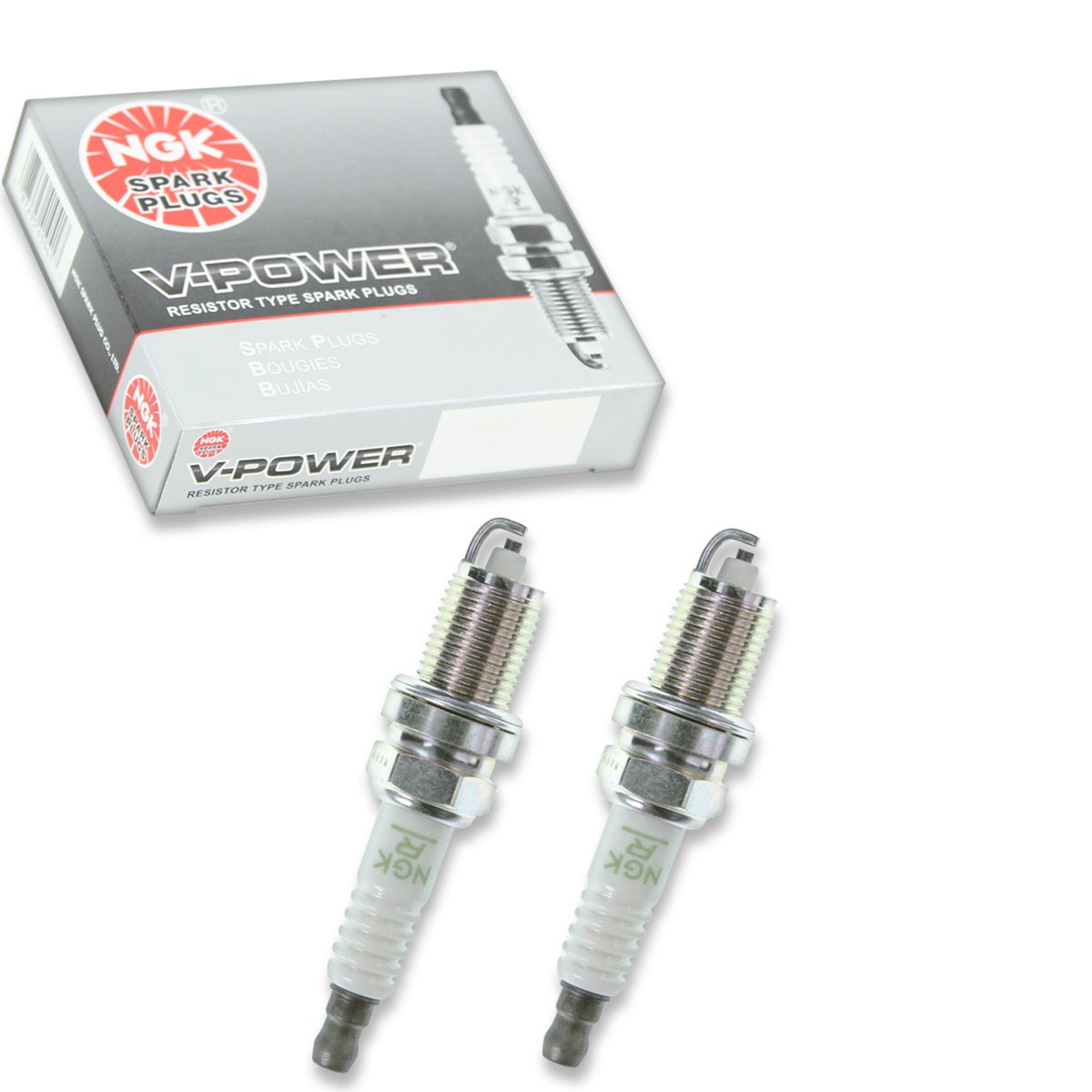 2 pc NGK 5913 ZFR7F V-Power Spark Plugs for KJ22CR-L8 98079-5787G 3296 pf