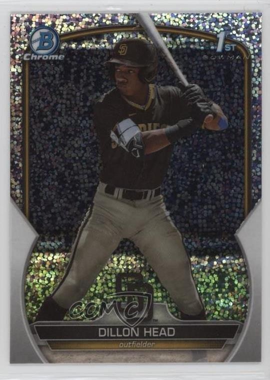 2023 Bowman Draft Chrome Sparkle Refractor Dillon Head #BDC-7 9bg