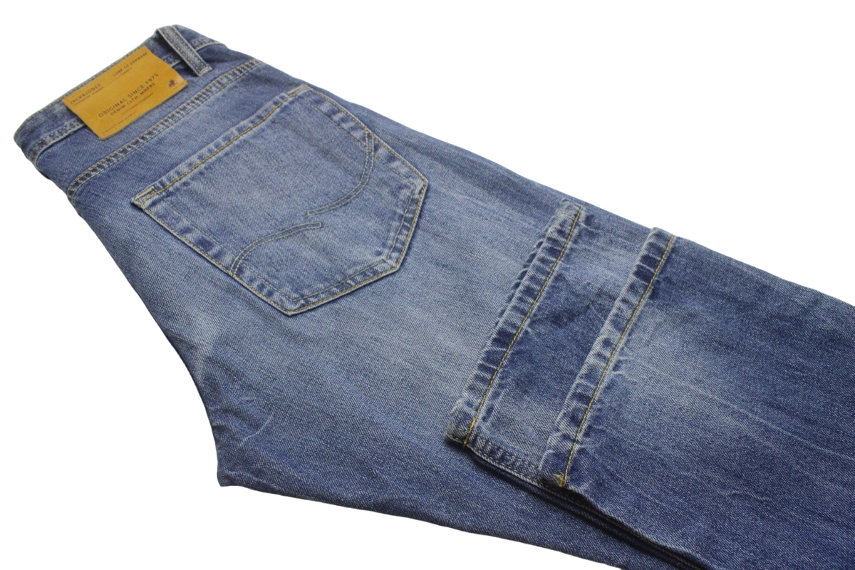 Jean Homme Jack & Jones Rick Comfort Fit - Taille 32/32, Bleu Foncé Délavé, Occasion Très Bon état
