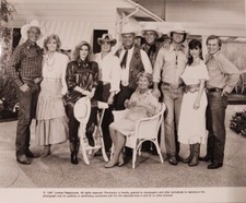 ORIGINAL VINTAGE 1987 DALLAS CAST PHOTO LARRY HAGMAN PATRICK DUFFY