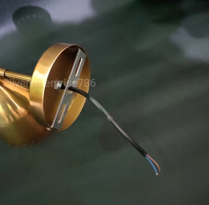 Light Fixture 2 Bulb Pair 1950's Mid Century Brass Italian Wall Sconce pair - Image 4 of 4