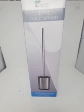 ToiletTree Modern Deluxe Freestanding Bathroom Cleaning Tools (Stainless Stee...