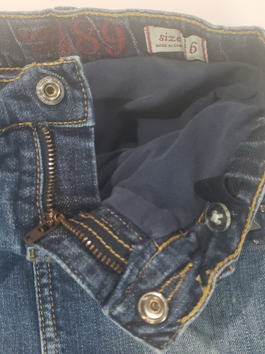 The Children's Place Skirt/Skort Denim Studded Distressed Youth Size 6 Pre-owned - Picture 6 of 16
