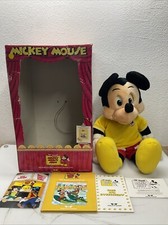 Vintage 1980's Disney Mickey Mouse Animated Talking Toy Worlds of Wonder