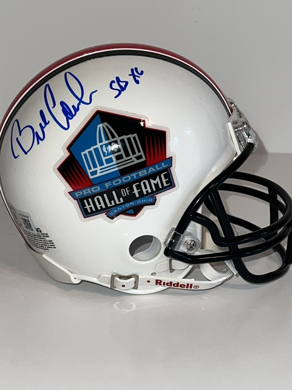 Bill Cowher Autographed Signed Pittsburgh Steelers Hall Of Fame NFL Mini Helmet PITTSBURG STEELERS Beckett COA 