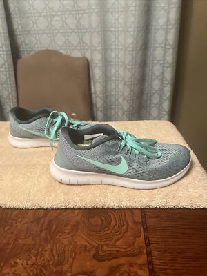 Nike Womens Free RN 831509-004 Sea Foam Mint Green Running Shoes Size  Clean