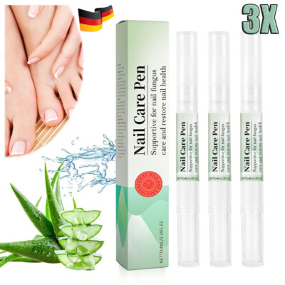 Nail Care Pen, 3 Stück,Nagelpilz Stift Behandlung, Intensiv Mit Aloe,Nagelhautpf