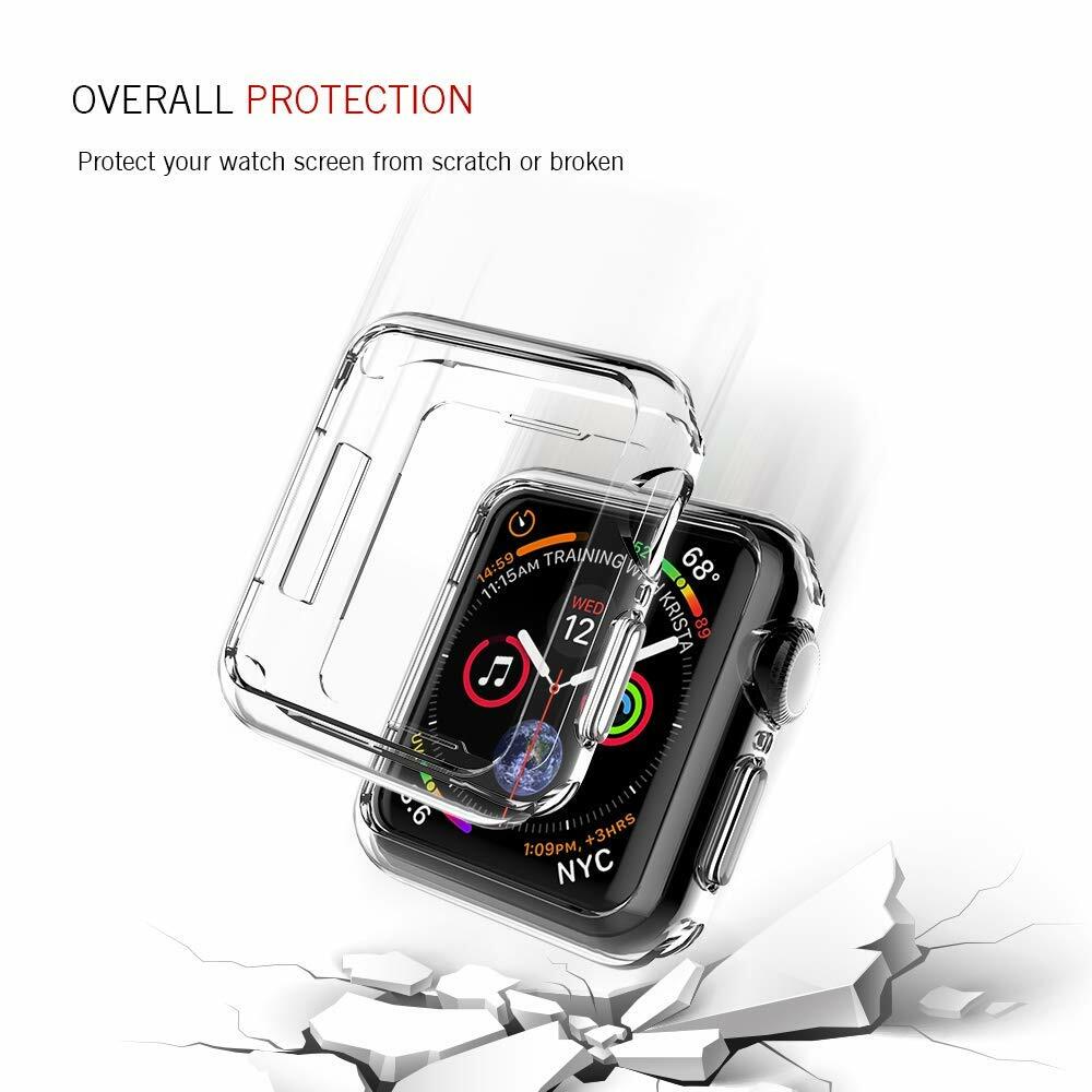 Apple Watch SE,Series 6 Slim Soft TPU Bumper Shockproof Ultra Thin Flexible Case-image