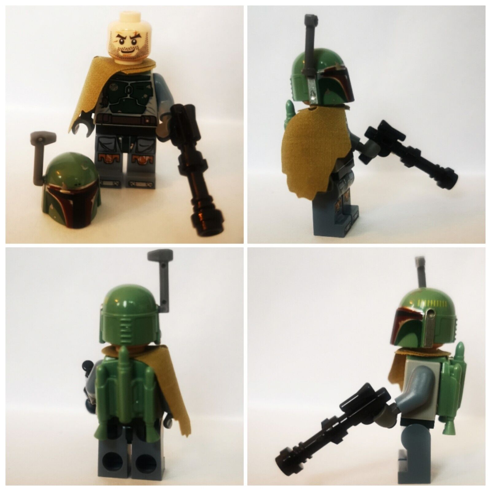 LEGO Boba Fett - Head Beard Stubble, STAR WARS, EPISODE VI, 9496: Desert Skiff