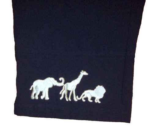 ALLYSON WHITMORE CAPRI Sz 2X BLACK 100% Cotton Pull-On Elastic Waist JUNGLE NWT - Picture 2 of 6