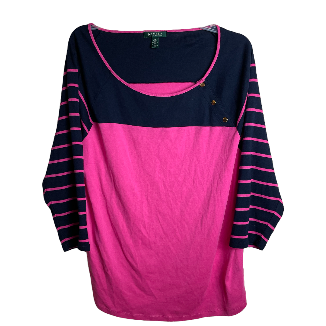 Lauren Ralph Lauren 3/4 Sleeves Knit Boat neck top Size 3X eBay