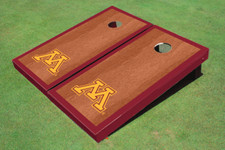 University of Minnesota Maroon Rosewood Matching Borders Cornhole Boards