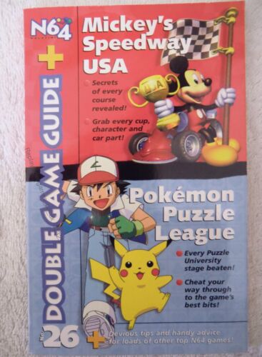 72323 N64 Magazine - Mickey's Speedway USA / Pokemon Puzzle League Magazine - Zdjęcie 1 z 1