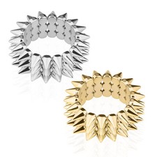 Stylisches Damen Stachel Mode Schmuck Armband mit Spikes elastisch und dehnbar