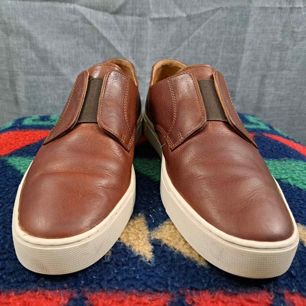 Frye Shoes Men Size 10.5 M Brown Casual Sneaker Leather  display picture 1