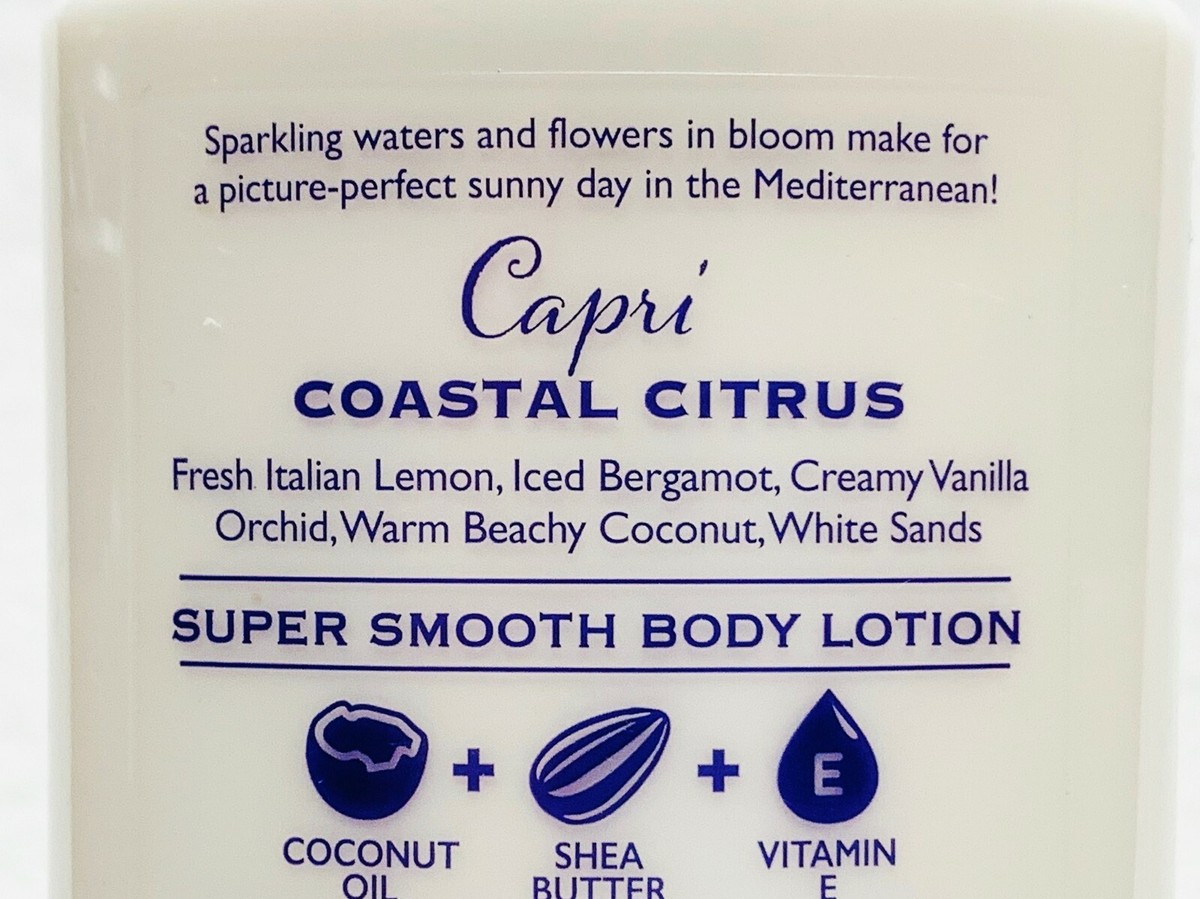 1 Bath & Body Works CAPRI COASTAL CITRUS 24-hr Shea Body