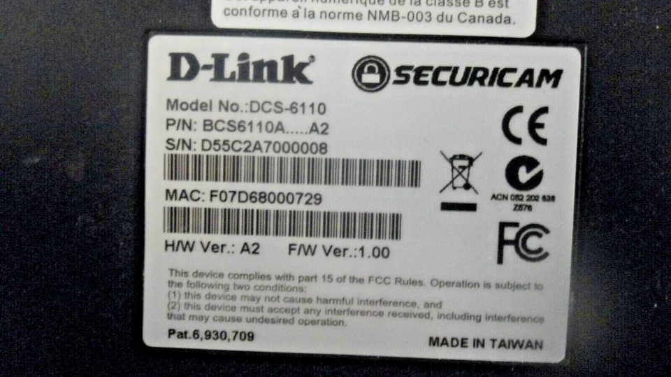Cámara de red PoE domo fijo DLink DCS‐6110 BCS6110A A2 Foto 3 de 3