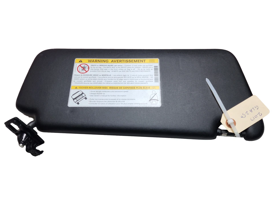 Mercedes-Benz GLA250 2015-2020 parasol conductor lado izquierdo parasol negro OEM Foto 4 de 4