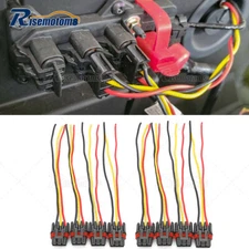 8PCS Pulse Power Plug Connector Pigtail Adapter For Polaris General 1000 XP 1000