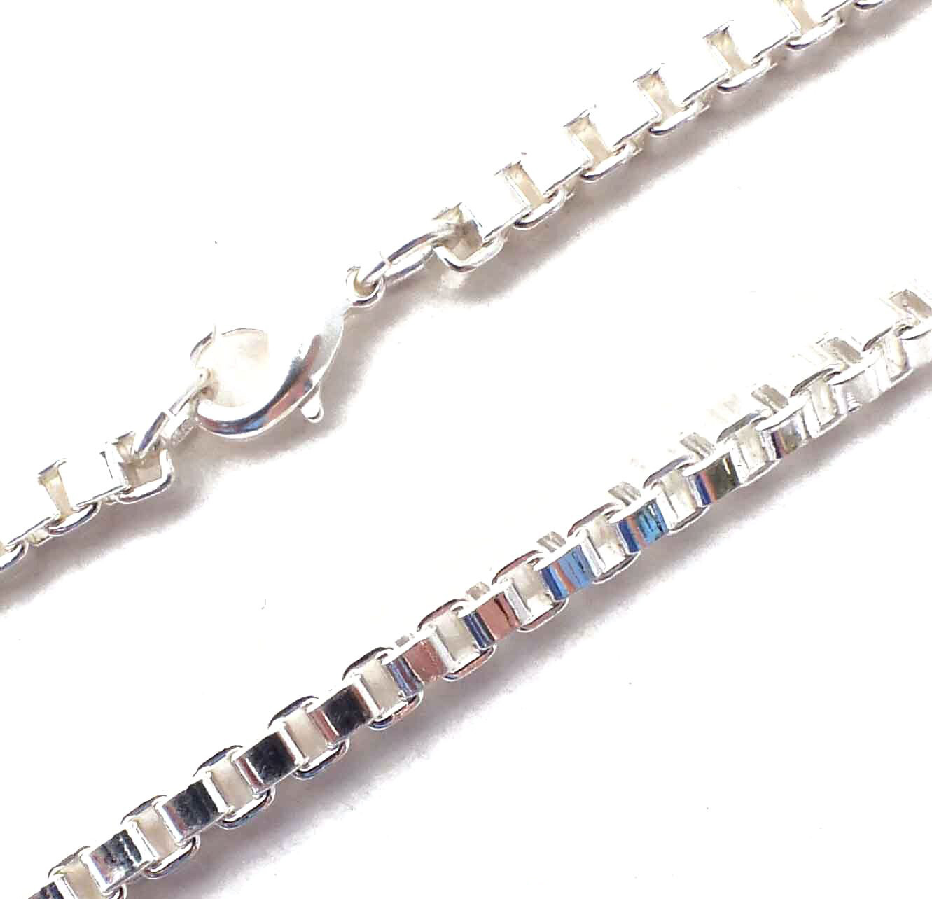 Collar Cadena veneciana plateada mujer hombre regalo colgante joyeria d'Italia