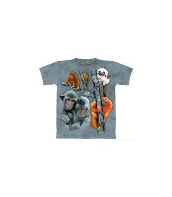 The Mountain Kinder T-Shirt "Monkey Collage" - Sofort lieferbar - Bild 1 von 2