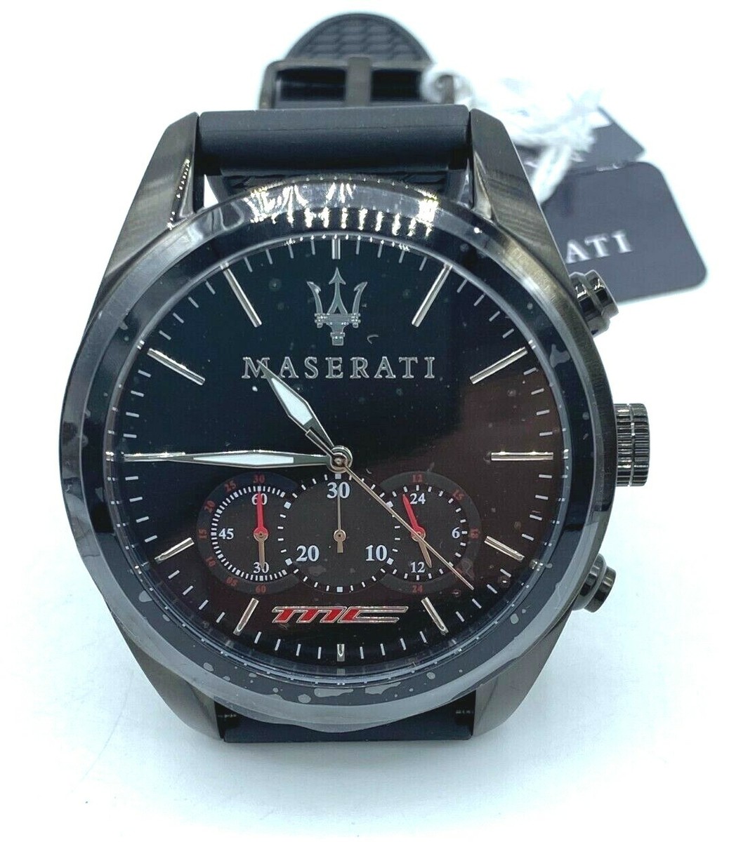 orologio da polso maserati traguardo cronografo total black