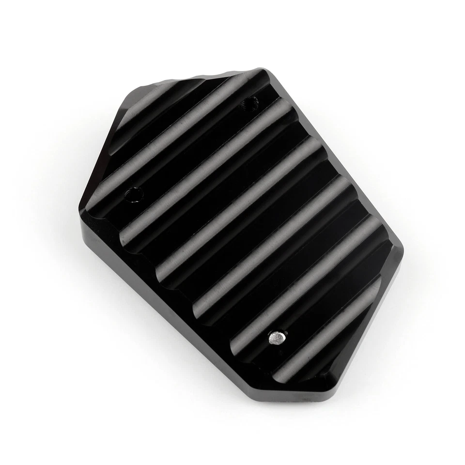 Almohadilla de placa de extensión de soporte lateral CNC para Honda CBR250R 2011-2015 negra Foto 4 de 4