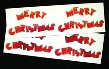 Mrs Grossman Two Sheets 2x6 inch Christmas Themed Sheets *Your Choice*