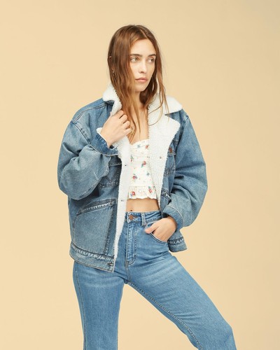 Billabong Ride on Denim Jacket - Blue Small, Women's