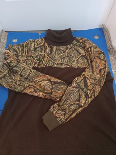 Suéter Drake Waterfowl Mossy Oak Pull Over Para Hombres Talla XL Grueso Ropa de Caza De Colección - Imagen 11 de 16