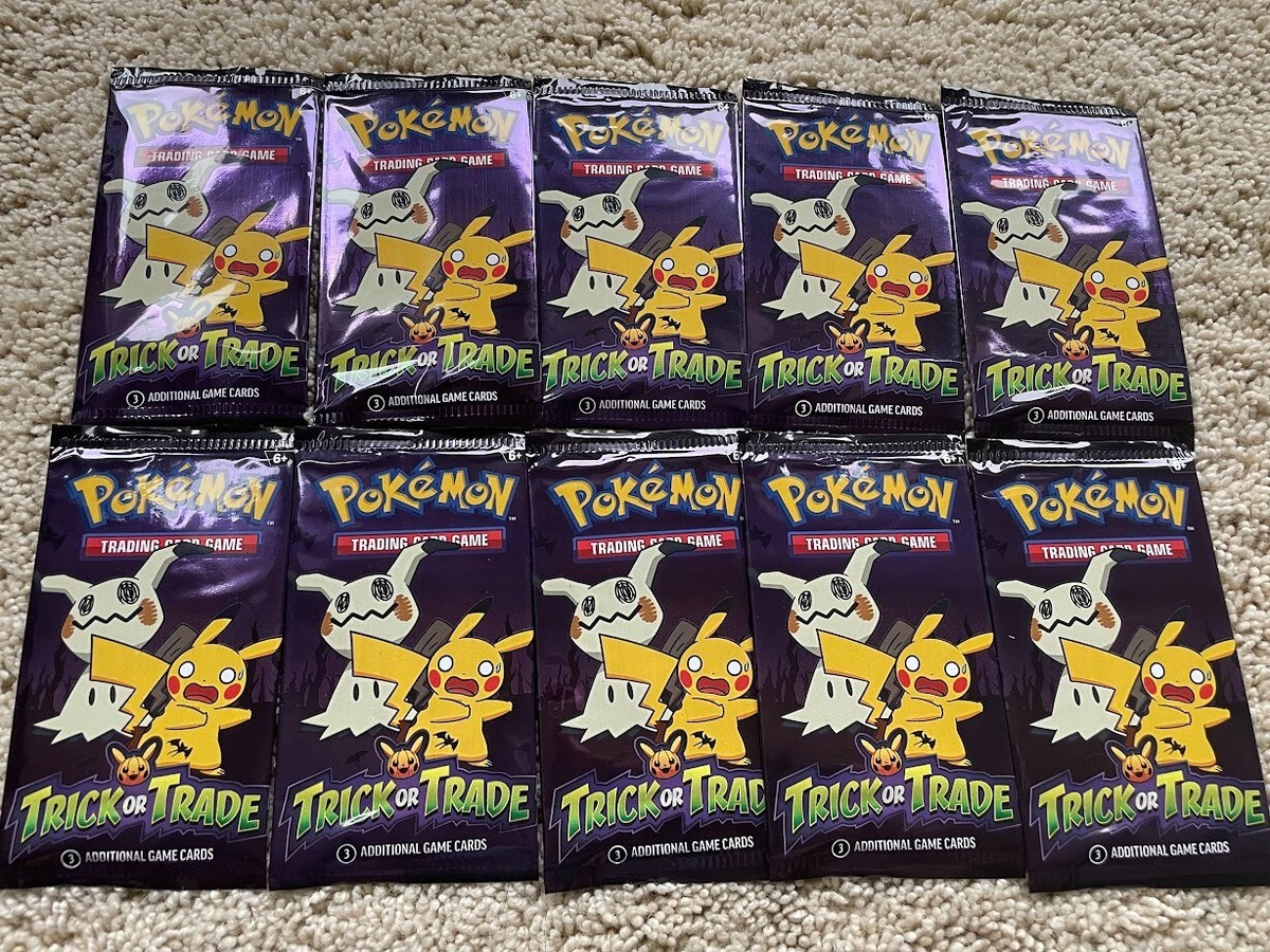40x New Packs Pokemon Halloween Trick or Trade Booster 120