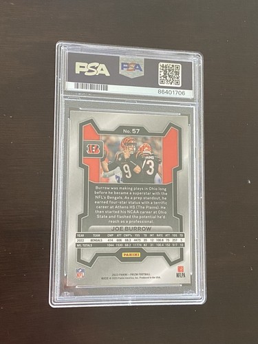 2023 Prizm Joe Burrow Psa 10 Pop 5 - Picture 2 of 2