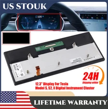 12.3" LCD Display For Tesla Model S/S2/X GEN 2 Digital Instrument Cluster Screen