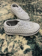 Pearl Embellished Sneakers-Wedding-Special Occasion-Sz 9/10 Toddler