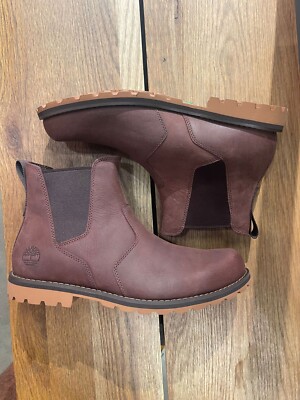 TIMBERLAND MEN'S ATTLEBORO CHELSEA DK BROWN FULL GRAIN A6259 ALL SIZES