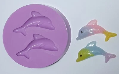 Delfines Molde de Silicona para Tarta Decoración, Resina Etc. - Imagen 1 de 2