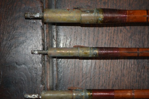 Antique J.J.S WALKER BAMPTON Co. 15' SPLIT CANE SALMON ROD. Spare top section. - Picture 13 of 13