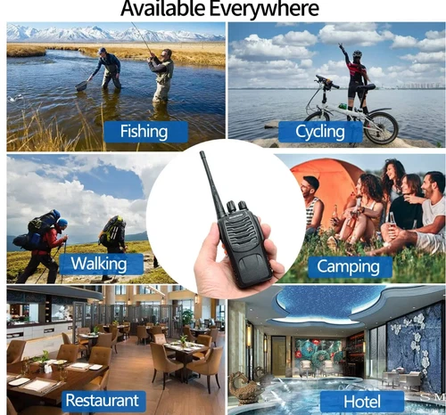 RADIO BAOFENG BF-888S UHF WALKIE TALKIES 400-470MHz RICETRASMITTENTE 4 PEZZI - Foto 7 di 8