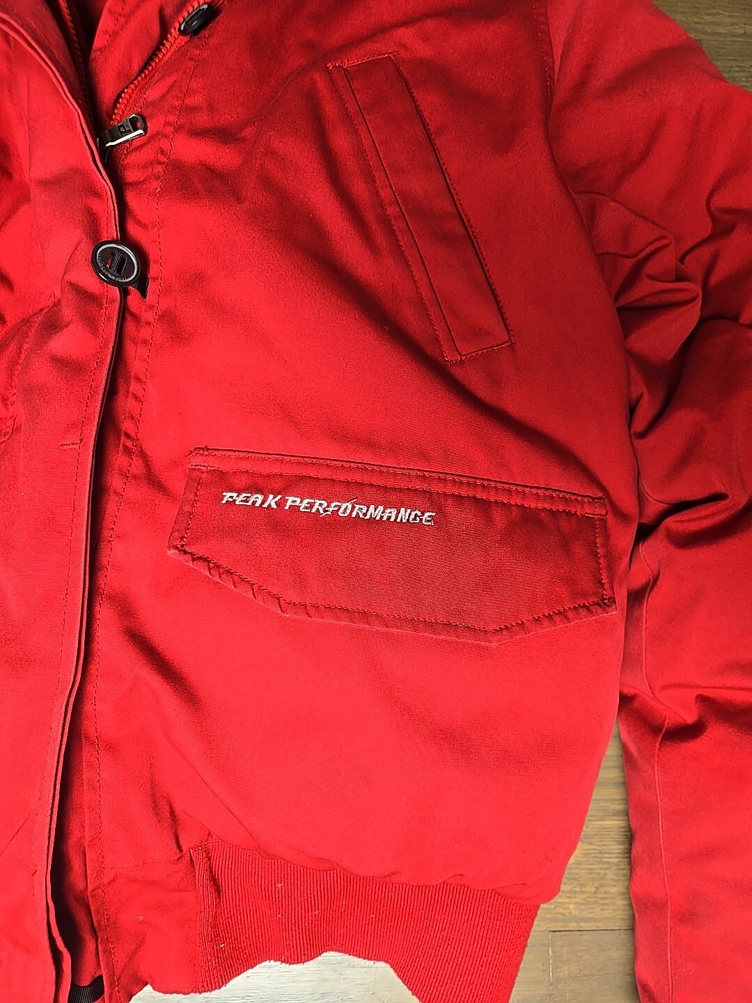 Peak Performance Puffer Down Sz L Jacket Feather … - image 5