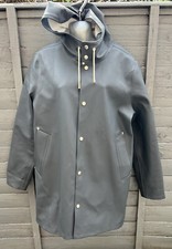 Stutterheim Moseback Grey Raincoat Size Small