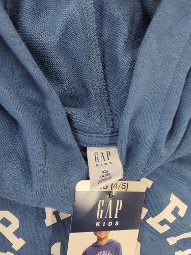 Gap Kids Hooded Sweatshirt Size XS Dutch Blue SW1 - Picture 3 of 4