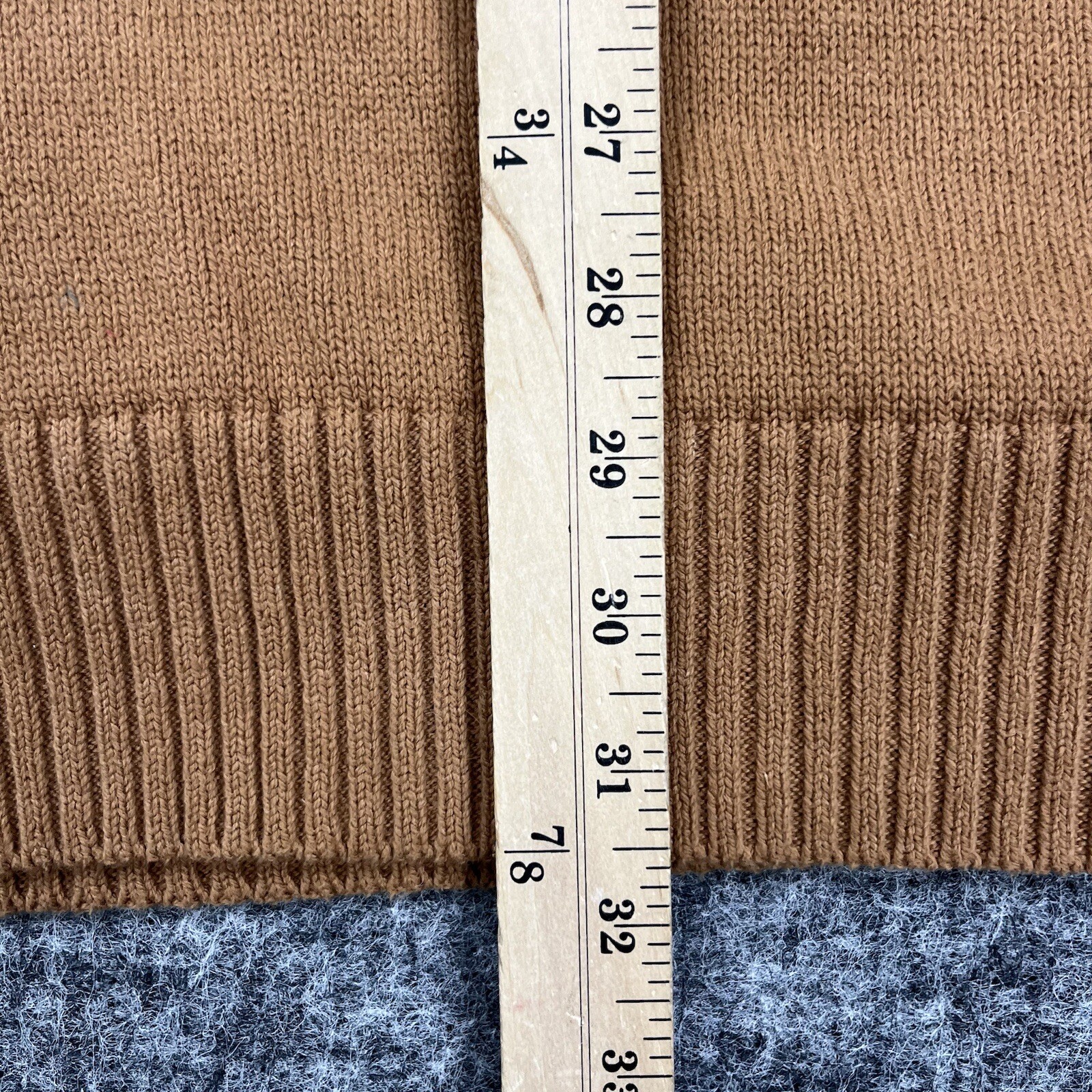 VINTAGE Steven Land Sweater Mens 3XL Brown Lambs Leather 90s