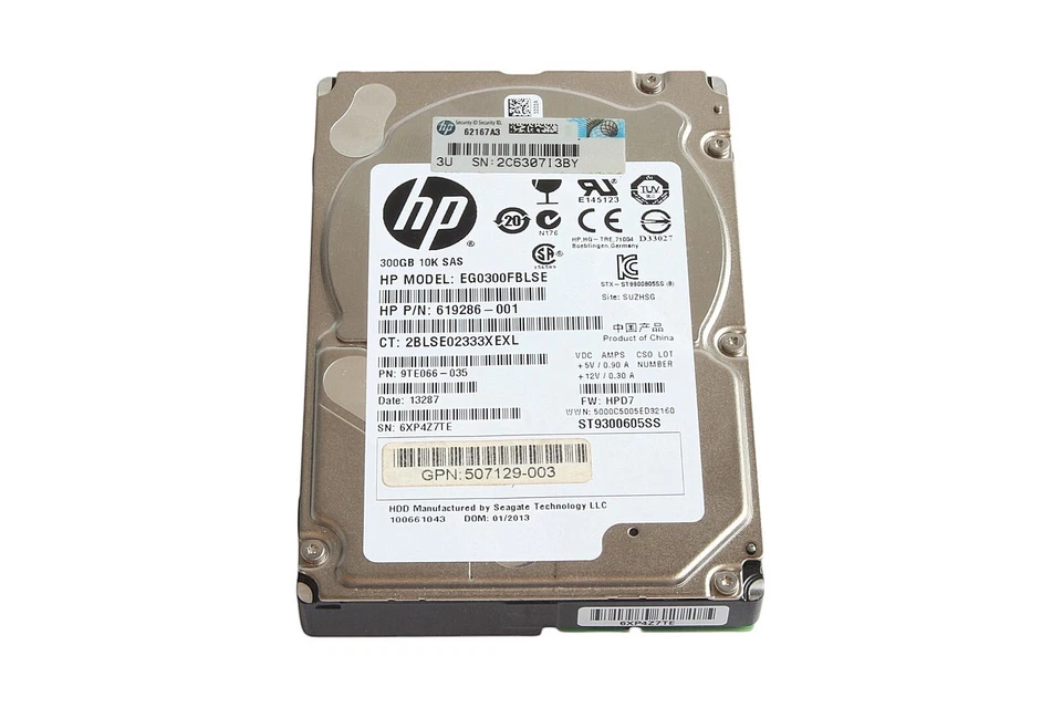 HP EG0300FBLSE 10k HDD SAS Festplatte 2.5" 300GB /  619286-001