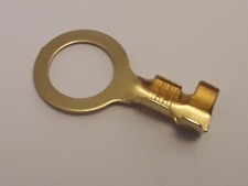  8mm BRASS RING EARTH CRIMP TERMINAL CONNECTOR  x 10