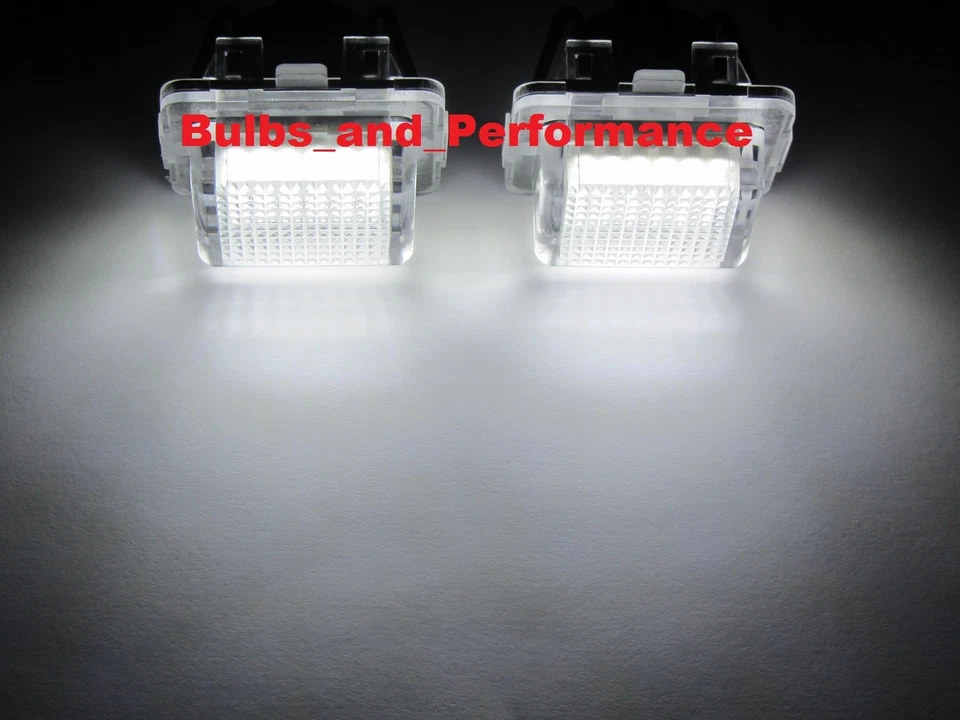 6000K White LED License Plate Light Set for 2008 - 2012 Mercedes C300 C350 C63  - Image 4 of 4