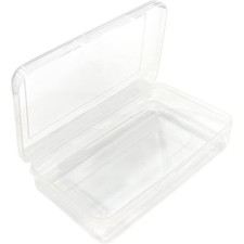 Large Capacity Clear Pencil Case Plastic Supply Box Stackable Design for School
