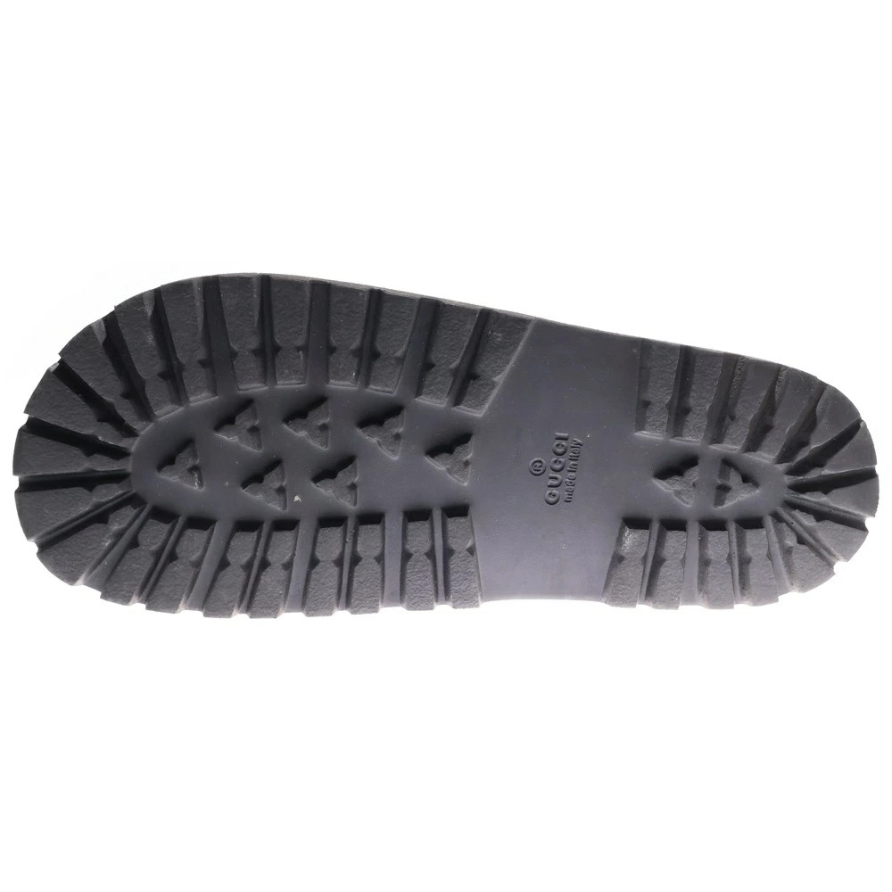 GUCCI Sherry Line Rubber Slide Flat Shower Sandals Shoes Black [Condition B] [Co thumbnail 5