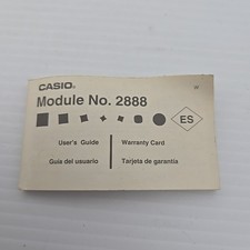 Casio Replacement Module No 2888 Users Guide ...